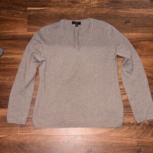 Charter Club Tan V-Neck Sweater